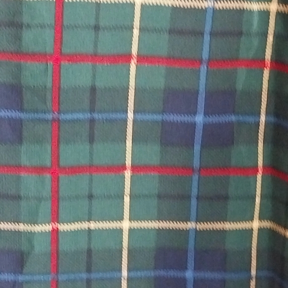 Pendleton Multicolor Plaid 100% Silk Long Sleeve Button Front Blouse - Picture 7 of 7